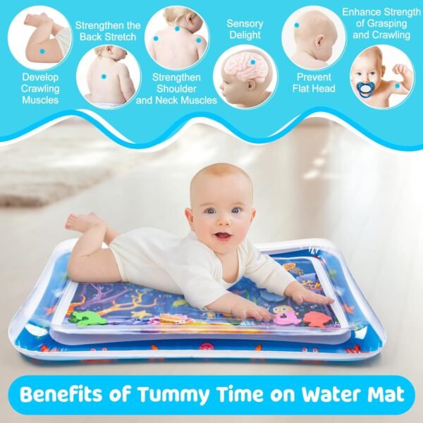 Tummy Time Water Mat丨Inflatable Tummy Time Water Play Mat for Babies - Image 2